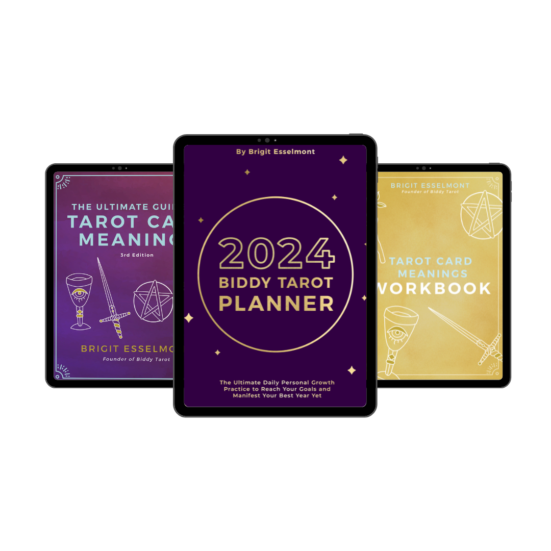 eBook Bundle: 2024 Tarot Planner, The Ultimate Guide to Tarot Card Meanings  and Card Meanings Workbook